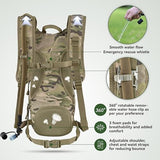 MARCHWAY Tactical Molle Hydration Pack Backpack with 3L TPU Water Bladder, Military Daypack for Cycling, Hiking, Running, Climbing, Hunting, Biking