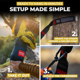 Grand Trunk Double Deluxe Parachute Nylon Hammock - 500lb Capacity Camping Hammock, 10.5x6.5ft, Lightweight & Durable (Olive Green/Khaki)