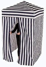Impact 4'x4' Pop up Changing Dressing Room, Black and White
