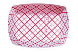 Southern Champion Tray 0409 #50 Southland Paperboard Food Tray, 1/2 lb Capacity, Red Check (Case of 1000)