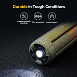 BougeRV Telescopic Camping Light, 15600mAh Collapsible Outdoor Light, Rotatable Electric Lantern, IP54 Waterproof Flashlight, Cordless Camping Tent Lamp for Emergency, Camping, Hiking, 2025 Version