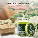 Mosquito Repellent Candles (2-Pack) - 9oz Citronella Candles Outdoor, DEET-Free Bug Control with 5 Essential Oils, 30-Hour Burn for Patio Backyard Camping Room