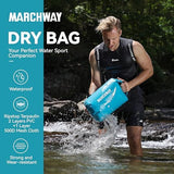 MARCHWAY Floating Waterproof Dry Bag Backpack 5L/10L/20L/30L/40L, Roll Top Sack Keeps Gear Dry for Kayaking, Rafting, Boating, Swimming, Camping, Hiking, Beach, Fishing