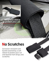 Abahub Soft Roof Rack Pads for Surfboard, SUP, Kayak, Canoe, Heavy Duty Universal Car Roof Racks System for Padle Boards, Compatible with SUVs, Sedans, Hatchbacks, 2-Door or 4-Door Cars