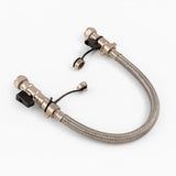 Kudos-Trading 15mm Central Heating Filling Loop Kit – Flexible Braided Hose with Isolation Valves & Double Check Valve – Combi Boiler Water Refill Pipe – WRAS Approved