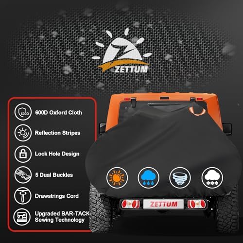 Bike Cover for Transport 1 Bike - Outdoor Bike Covers for 1 Bikes on Rear Bike Rack Transport Heavy Duty & Waterproof, 600D Bicycle Rack Covers for Single Bike on Car Hitch Travel Storage