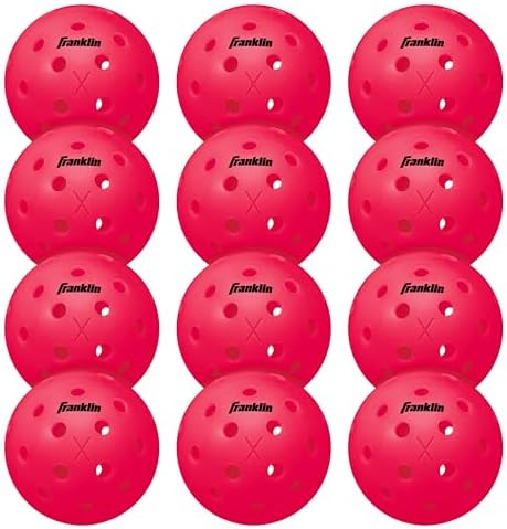 Franklin Sports X-40 Outdoor Pickleballs - Official Ball of USA Pickleball, APP Tour + Pickleball US Open - 3 Packs, 12 Packs, 36 Pickleball Buckets, 50, 100 + 400 Bulk Packs of Regulation Pickleballs