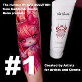 Ink Beetle Tattoo Aftercare Sealant Gel - Forms a breathable protective skin-No Adhesives-No Latex-Natural Healing ingredients- Painlessly wash off- No Adeverse skin reactions- 8 fl oz