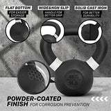 Yes4All Powder Coated Cast Iron Kettlebell Strength Training Kettlebells Weight Set for Full Body Workout, Home Gym