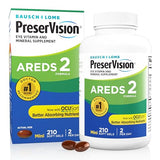 PreserVision AREDS 2 Eye Vitamin & Mineral Supplement, Contains Lutein, Vitamin C, Zeaxanthin, Zinc & Vitamin E, 210 Softgels (Packaging May Vary)