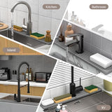 Faucet Mat for Kitchen Sink - Super Absorbent Diatomite Fast Drying Stone, Quick Drying Splash Guard,Prevents Moisture Buildup Sink, Durable Protector for Kitchen,Bathroom Counter