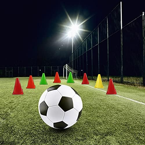 7 Inch Plastic Traffic Cones Sport Training Agility Marker Cone for Soccer, Skating, Football, Basketball, Indoor and Outdoor Games
