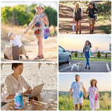 linmaya Water Bottle Carrier Bag with Phone Pocket for Stanley Cup 40/30oz,Insulated Neoprene Water Bottle Holder Cross-boday Bag with Adjustable Shoulder & Handheld Strap Stanley Cup Accessories