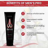 Men's Pro Chamois Cream, Anti -Chafing Cream for Saddle Sores, Chafing, Rubbing, Inner Thighs Friction for Cyclists, Runners, Triathletes - 1 Pack (4 Fl Oz Each)