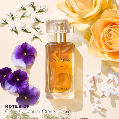 Estée Lauder Cinnabar Eau de Parfum Spray with Notes of Jasmine, Orange Flower & Clove | Women's Perfume, 1.7 Fl Oz