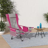Kijaro Beach Sling Chair with Cooler Pocket - Various Fun Colors & Patterns - Perfect Beach Folding Chair and Camping Chair - Includes a Detachable Pillow