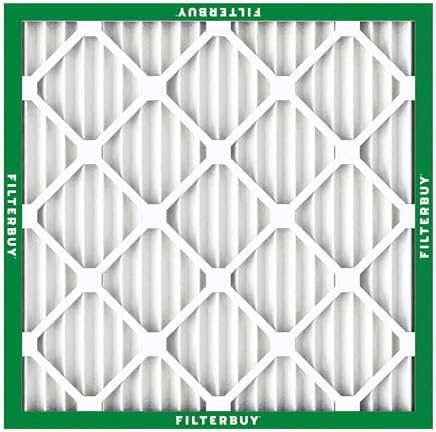 Filterbuy 16x16x1 Air Filter MERV 8 Dust Defense (2-Pack), Pleated HVAC AC Furnace Air Filters Replacement (Actual Size: 15.75 x 15.75 x 0.75 Inches)