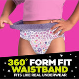 Ninjamas Girls Bedwetting Nighttime Underwear, Size S/M (38-70 lbs), 44 Count, Overnight Protection, Ultra Absorbent, Hypoallergenic