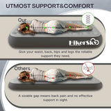 Full Air Mattress with Built in Pump,10" Blow up Air Bed, 2 Mins Quick Self-Inflation/Deflation, Foldable Inflatable Mattress for Home/Travel, 10'' Full Grey