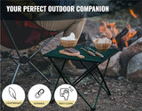 TREKOLOGY TALU Portable Folding Beach Table - Lightweight Travel Camp Table | Small Camping Table for Outdoor Adventures | Foldable, Compact, and Sturdy - Perfect for Camping, Picnic, Beach Trips