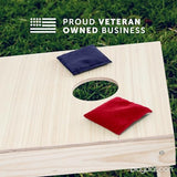 Play Platoon Cornhole Bags Weather Resistant- Set of 8 Regulation Bean Bags for Tossing- Official Professional Size & Weight Corn Hole Bags Two Color All Weather Cornhole Beans Bag Set with Tote Bag