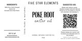 Five Star Elements Poke Root Castor Oil 4oz, Clear