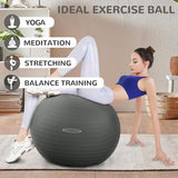 Anti-Burst and Slip Resistant Exercise Ball - Yoga, Fitness, Birthing Ball With Quick Pump, 2,000-Pound Capacity, Multiple Colors and Sizes