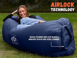 WEKAPO Inflatable Lounger Air Sofa Hammock-Portable,Water Proof& Anti-Air Leaking Design-Ideal Couch for Backyard Beach Traveling Camping Picnics & Music Festivals