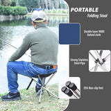 Camping Stool,Small Folding Chair,13.8" Lightweight Folding Stool Compact Backpacking Stool with Carry Bag