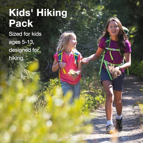 Osprey Jet 28L Kid's Hiking Backpack, Green Canopy
