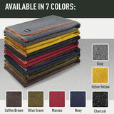 Large Military Wool Blanket - Warm & Thick Emergency Survival Blanket Great for Camping, Outdoors, Sports Events, Picnics, 4.5 lbs, 64" x 88" (Charcoal)