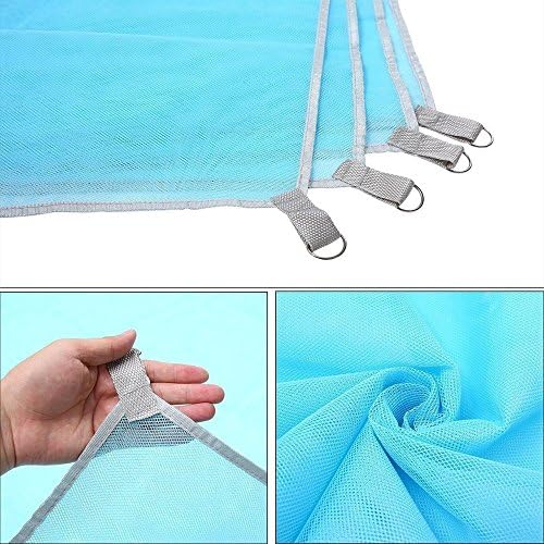 Lopie Sand Proof Blanket Sand Free Lightweight Compact Large Beach Towel Mat Fast Dry Waterproof Easy Clean Ultra Portable Blanket (Blue, 79-79)
