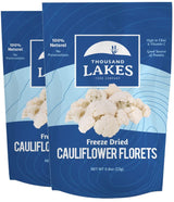 Thousand Lakes Freeze Dried Vegetables - Cauliflower Florets and Stems 2-pack 0.8 ounces (1.6 ounces total) | No Salt Added