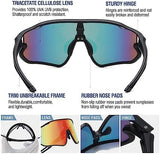 DUCO Kids Sunglasses Youth Baseball Sun Glasses Lightweight TR90 Frame UV400 Sports Cycling Shades for Boys Girls DK268