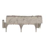 Suncast Interlocking Border Edging - Stone -Like Poly Construction for Garden, Lawn, and Landscape Edging - Water Resistant Border for Containing Trees, Flower Beds and Walkways - Light Taupe, 20