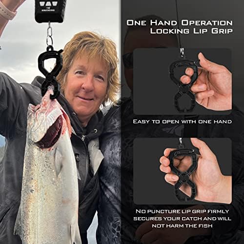 KastKing Fish Scale, WideView Floating Waterproof Digital Scale, 2.5” Large LCD Display, 110lb Capacity, Multi-Mode Pound/Ounces & Kilograms, Stores up to 9 Weights, Fishing Gifts for Men