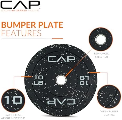 CAP Barbell Rubber Olympic Bumper Plate | Multiple Options/Colors