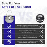 Crystal Quest Bath Ball Water Filter for Bathtub - 3-Stage Filtration, Removes Chlorine, Chloramine & Byproducts, 2,500 Gallons, BPA Free, pH Balanced Water, Fits All Tubs, Easy Install, Built in USA