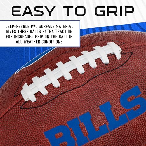 Franklin Sport NFL Team Football - Youth Junior Size Football for Kids - Official NFL Team Logo + Colors Youth Football - Kids NFL Fan Shop Football