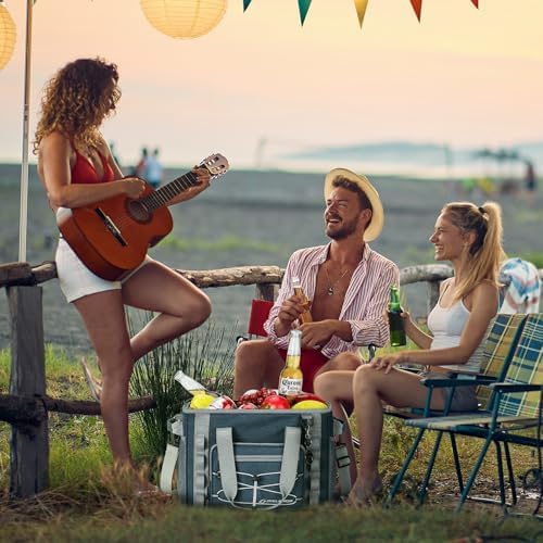 Maelstrom Soft Sided Cooler Bag, 30/40 Can Collapsible Insulated Ice Chest, Large Leakproof Camping & Travel Cooler for Kayaking & Beach