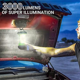 Camping Lantern, 3000LM LED Rechargeable Battery Operated Lantern, 5 Light Modes, COB Waterproof Lantern Flashlight, Camping Light for Power Outage, Hurricane, Survival, Hiking