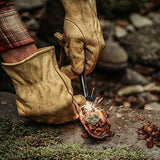 überleben Hexå Ferro Rod Fire Starter for Survival – Up to 20,000 Strikes, 1/2" Thick Hexagon Fire Steel with Striker and Lanyard – Waterproof Flint and Steel for Camping