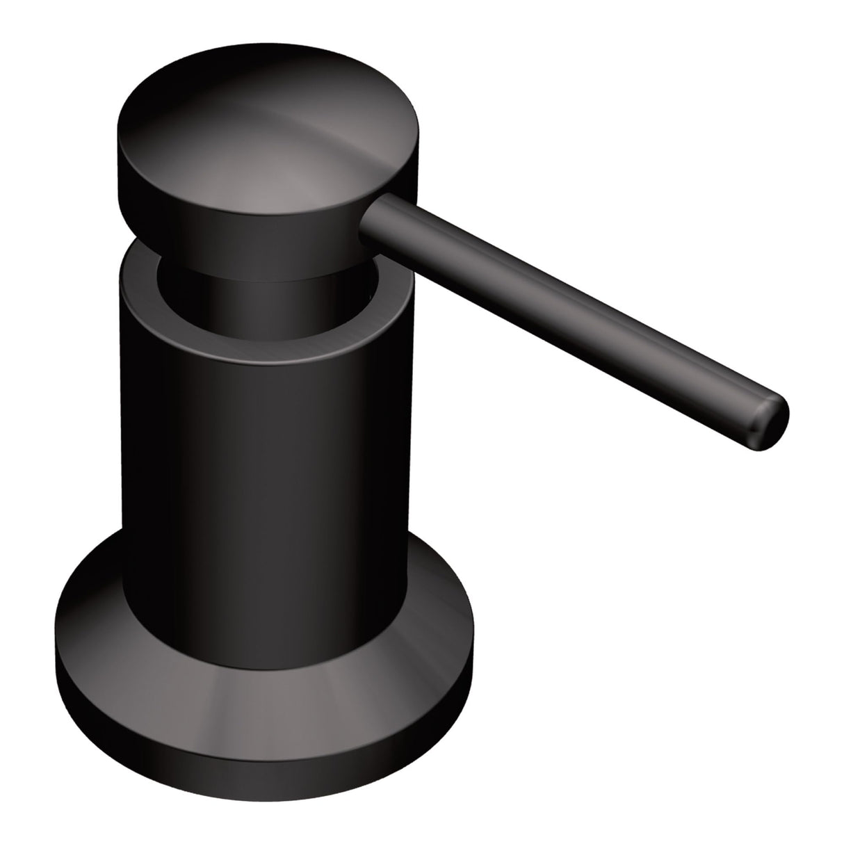 Moen Modern Deck Mounted Lotion or Kitchen Soap Dispenser Pump, Matte Black, 3942BL