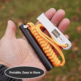 Classic Heavy-Duty Super-Duty Ferro Rod Fire Starter with Premium Ferrocerium Rod Superb Carbon Alloy Steel Striker 550 Paracord Lanyard Handle for Camping Emergency Survival Hiking BBQ EDC