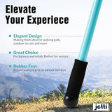 Weighted Walking Sticks for Seniors, Women & Men – 1.2lb Each Ergonomic Hiking Poles for Balance, Posture & Stability – Durable Trekking Poles for Walking