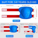 Kids Protective Gear Set Knee Pads for Kids 3-14 Years Toddler Knee and Elbow Pads with Wrist Guards 3 in 1 for Skating Cycling Bike Rollerblading Scooter