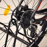 CyclingDeal Bike Rack Floor Parking Bike Stand for up to 6 Bicycles | Indoor, Home & Garage Storage Rack | Stable & Secure Bicycle Stand w/Tire Grooves Up to 29", Holding Plates & Custom Spacing