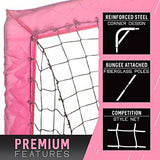 Franklin Sports Blackhawk Backyard Soccer Goal - Portable Pop Up Soccer Nets - Youth + Adult Folding Indoor + Outdoor Goals - Multiple Sizes + Colors - Perfect for Games + Practice