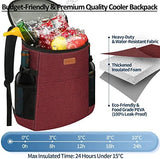 Camping Cooler Backpack 30 Cans, Soft Backpack Coolers Insulated Leak Proof Travel Cooler Bag Waterproof Lunch Picnic Beach Work Trip Thermal Bag Drink Beverage Beer Bag Cooler