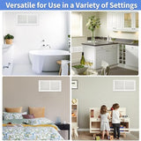 14"W x 6"H [Duct Opening Size] Steel Return Air Grille, Air Return Vent Cover for Ceiling and Sidewall - HVAC Air Vent Covers - [Outer Dimensions: 15.75"W x 7.75"H]